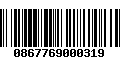 Código de Barras 0867769000319