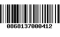 Código de Barras 0868137000412