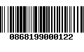 Código de Barras 0868199000122