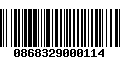 Código de Barras 0868329000114