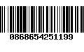 Código de Barras 0868654251199