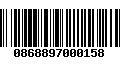 Código de Barras 0868897000158