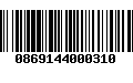 Código de Barras 0869144000310