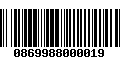 Código de Barras 0869988000019