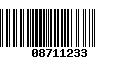 Código de Barras 08711233