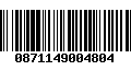 Código de Barras 0871149004804