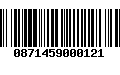 Código de Barras 0871459000121