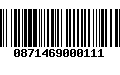 Código de Barras 0871469000111