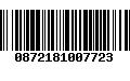 Código de Barras 0872181007723