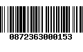 Código de Barras 0872363000153