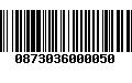 Código de Barras 0873036000050