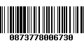 Código de Barras 0873778006730