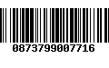 Código de Barras 0873799007716