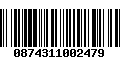 Código de Barras 0874311002479