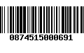 Código de Barras 0874515000691