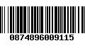 Código de Barras 0874896009115