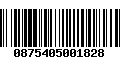 Código de Barras 0875405001828