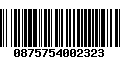 Código de Barras 0875754002323