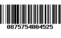 Código de Barras 0875754004525