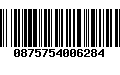 Código de Barras 0875754006284