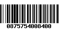 Código de Barras 0875754008400