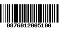 Código de Barras 0876012005100