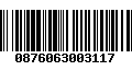 Código de Barras 0876063003117