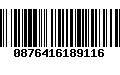 Código de Barras 0876416189116