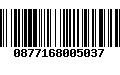 Código de Barras 0877168005037