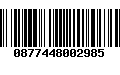 Código de Barras 0877448002985