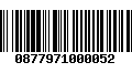 Código de Barras 0877971000052