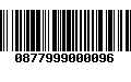 Código de Barras 0877999000096