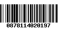 Código de Barras 0878114020197