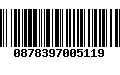 Código de Barras 0878397005119