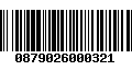 Código de Barras 0879026000321