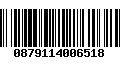 Código de Barras 0879114006518