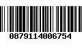 Código de Barras 0879114006754