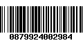 Código de Barras 0879924002984