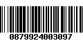 Código de Barras 0879924003097