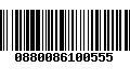 Código de Barras 0880086100555