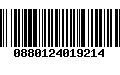 Código de Barras 0880124019214