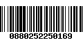 Código de Barras 0880252250169