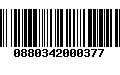 Código de Barras 0880342000377