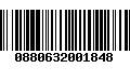 Código de Barras 0880632001848