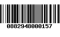 Código de Barras 0882948000157