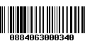 Código de Barras 0884063000340