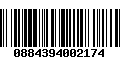 Código de Barras 0884394002174