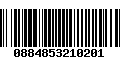 Código de Barras 0884853210201