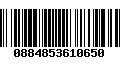 Código de Barras 0884853610650