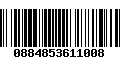 Código de Barras 0884853611008